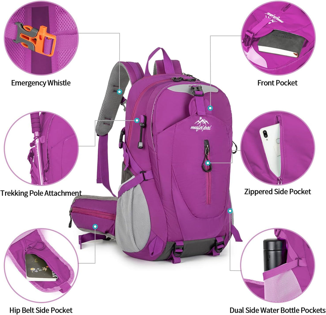 Amythe Schulrucksack Jungen Mädchen Gross Kapazität 33L, Wanderrucksack Leichter Teenager für ab 12