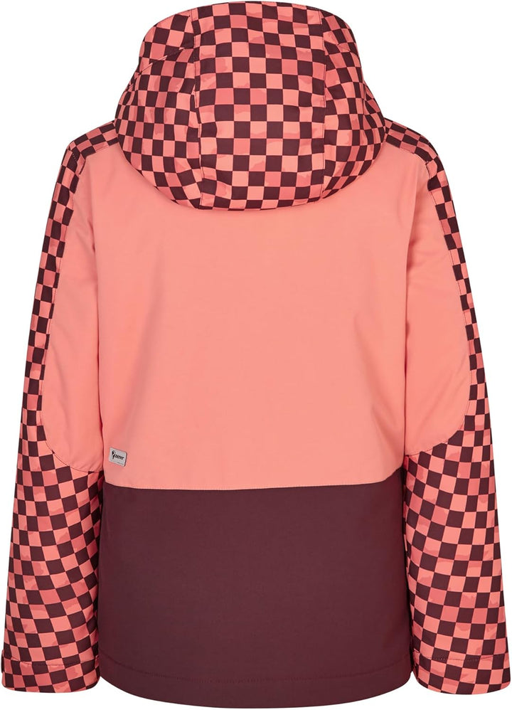 Ziener Mädchen Amely Ski-Jacke, Winterjacke | wasserdicht, winddicht, warm (1er Pack) 116 chessboard