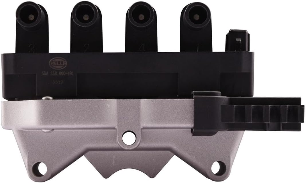 HELLA 5DA 358 000-491 Zündspule - 12V - 3-polig - Blockzündspule - geschraubt