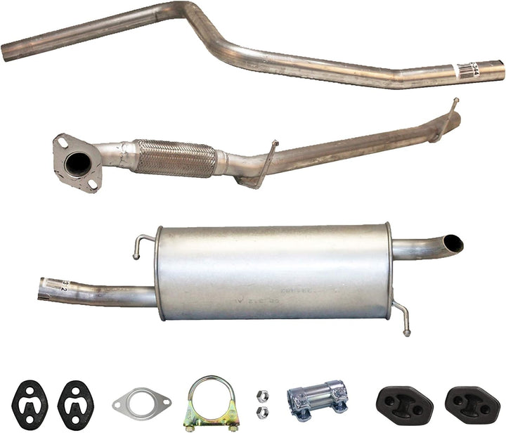 Ferroz Export Ersatz für Komplette Auspuffanlage ab Kat Ford Fiesta V 1.25, 1.3, 1.4 16V Mazda 2 1.2