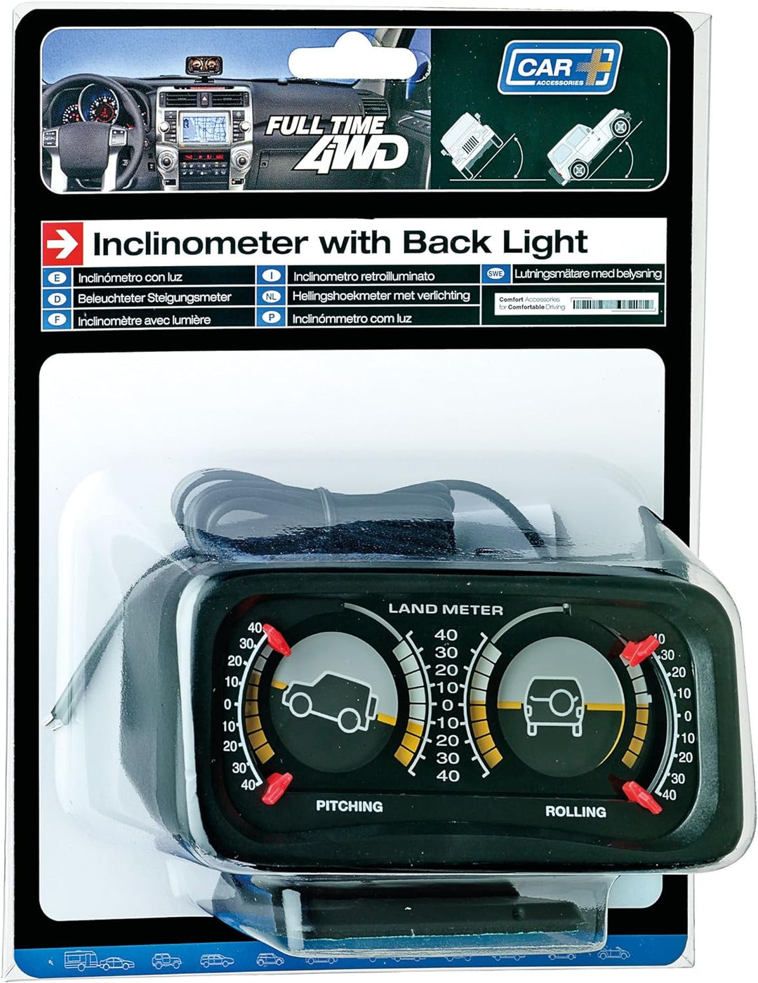 Sumex 2808014 Neigungsmesser mit Licht, 4 x 4,