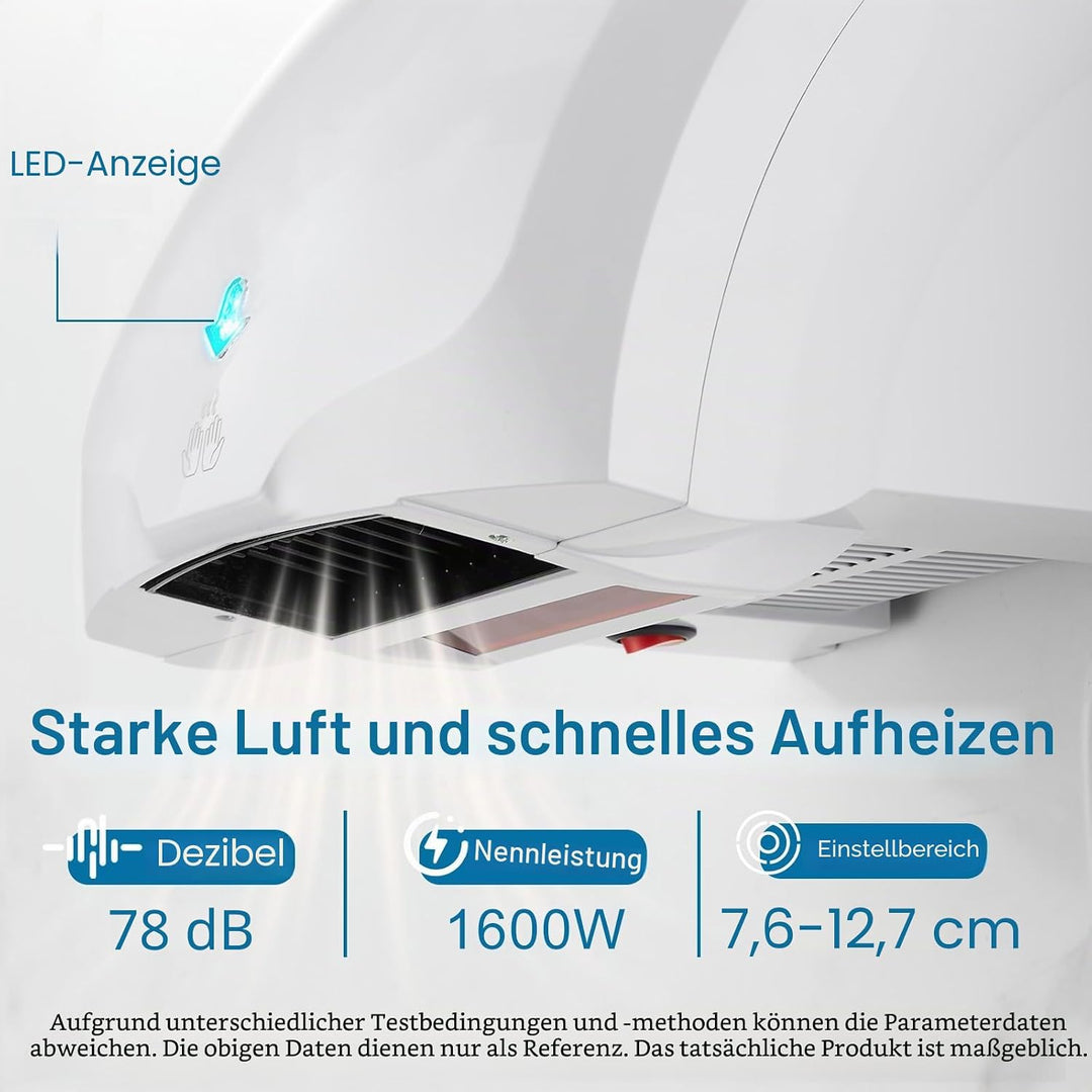 Händetrockner, Automatischer Hochgeschwindigkeits-Händetrockner, Gewerblicher Elektrischer Trockner,