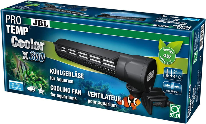 JBL PROTEMP Cooler x300, Kühlgebläse, Für Aquarien von 90 - 300 l, Süss- und Meerwasser, Farbe grau/