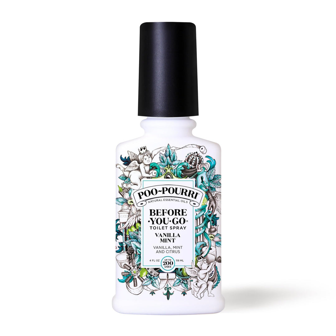 Poo-Pourri Before-You-Go WC-Spray 4 oz Vanille-Minzduft Vanilla Mint Scent 118 ml (1er Pack), Vanill
