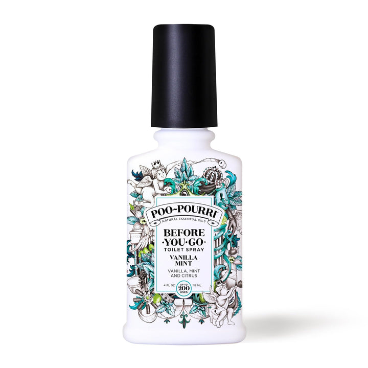 Poo-Pourri Before-You-Go WC-Spray 4 oz Vanille-Minzduft Vanilla Mint Scent 118 ml (1er Pack), Vanill