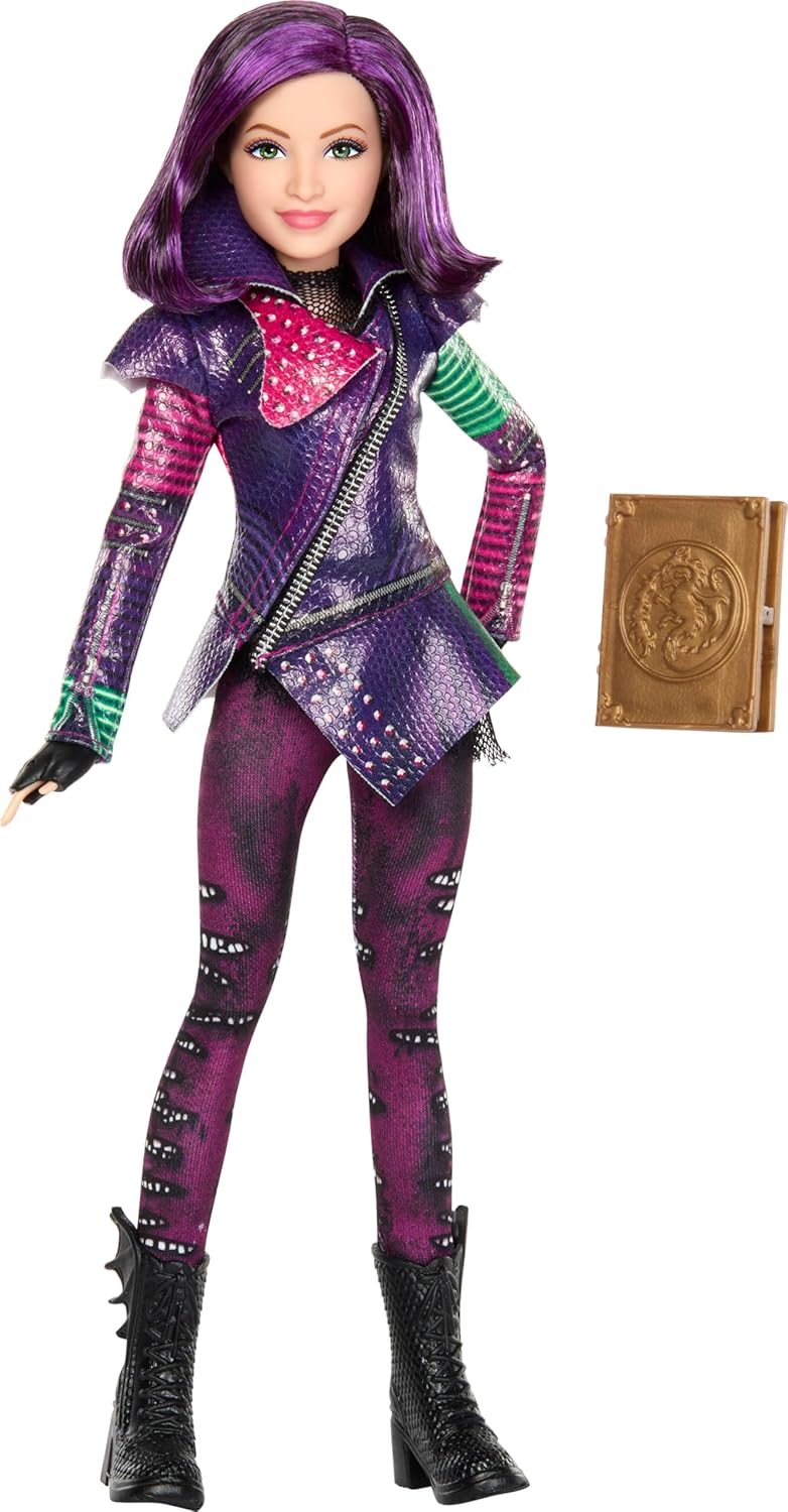 Mattel Descendants Mal Insel der Verlorenen zehntes Jubiläum Modepuppe mit abnehmbarem Outfit, Zubeh