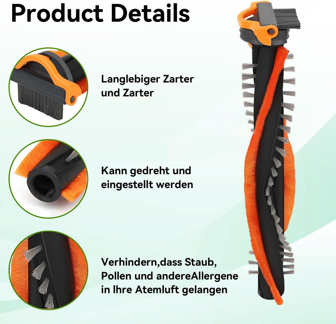 2pcs Ersatzbürste für Philips SpeedPro Max CP0667 Staubsauger, Ersatzteile Walzenbürstenzubehör für