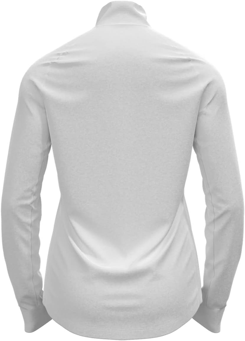 Odlo Damen Berra_542491 Mid Layer mit Reissverschluss (1er Pack) XS Weiss, XS Wei&#xDF;