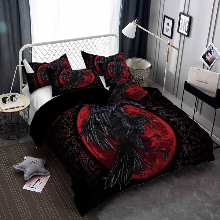 RFFLUX 3D Wikinger Bettwäsche Set 135x200 cm 2teilig mit Reissverschluss Weiche und Angenehme Schlaf