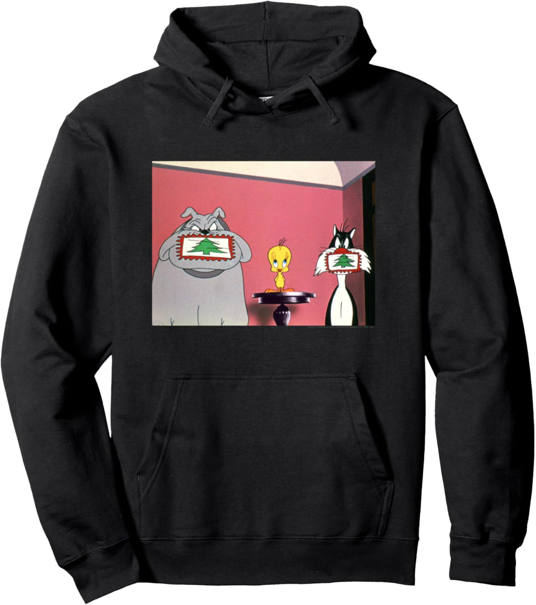 Weihnachten Looney Tunes Christmas Postcard Pullover Hoodie