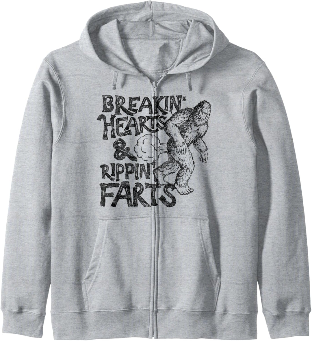Breaking Hearts Ripping Farts! Funny Bigfoot Sasquatch Gas Kapuzenjacke
