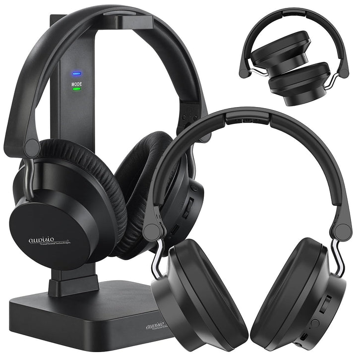 auvisio Headset: Digitaler Funkkopfhörer & Hörverst., 98 db TV-Modus + zus. Kopfhörer (Akkubetrieben