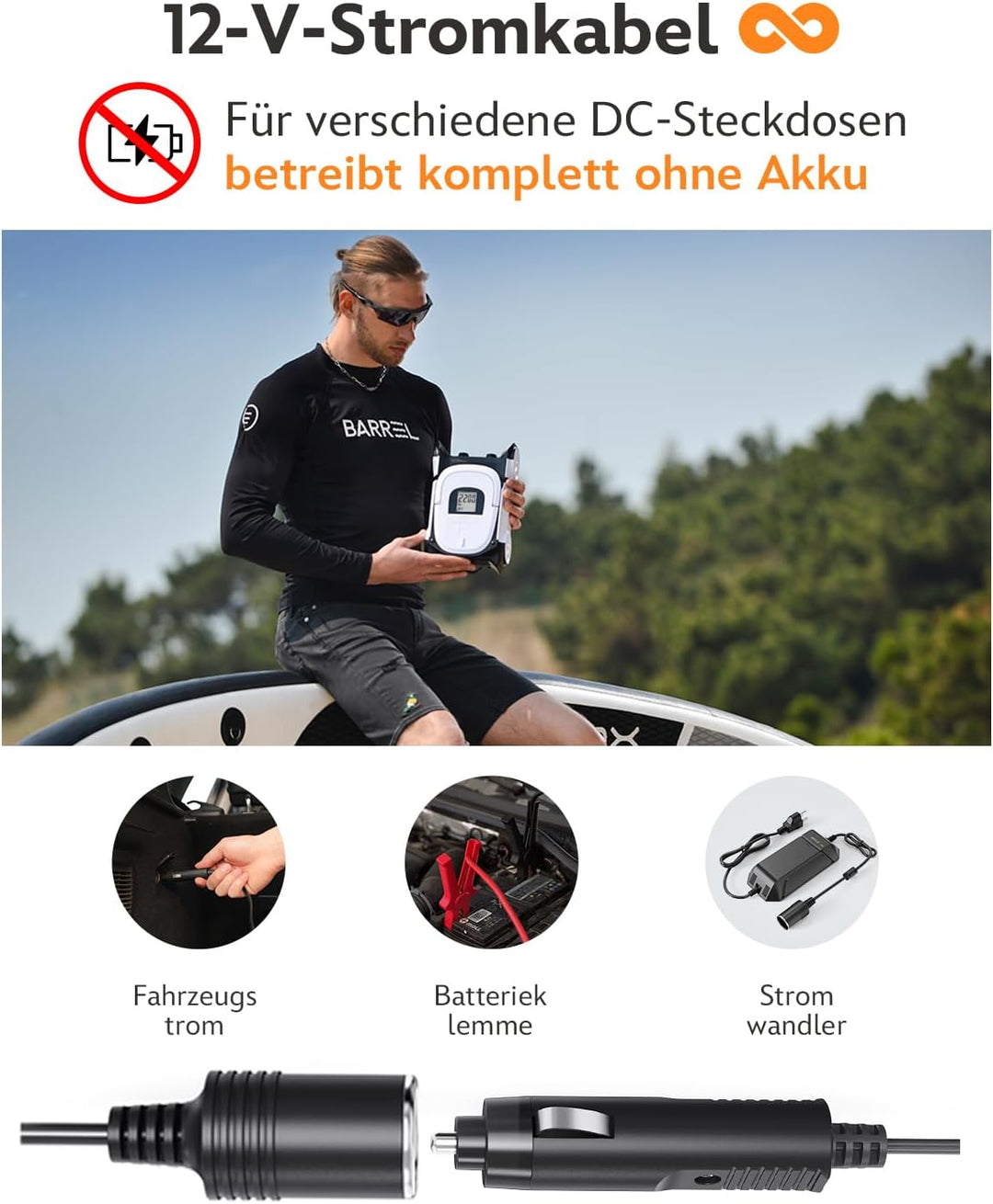 22PSI Elektrische Sup Pumpe 12V DC Sup Elektrische Pumpe | Auto-Stopp Geeignet Inflator &amp; Deflator P