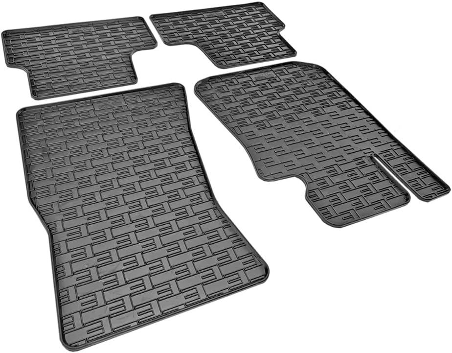 AUTO-STYLE Satz Gummimatten kompatibel mit BMW i4 (G26) 2021- (4-teilig + Montagesystem)