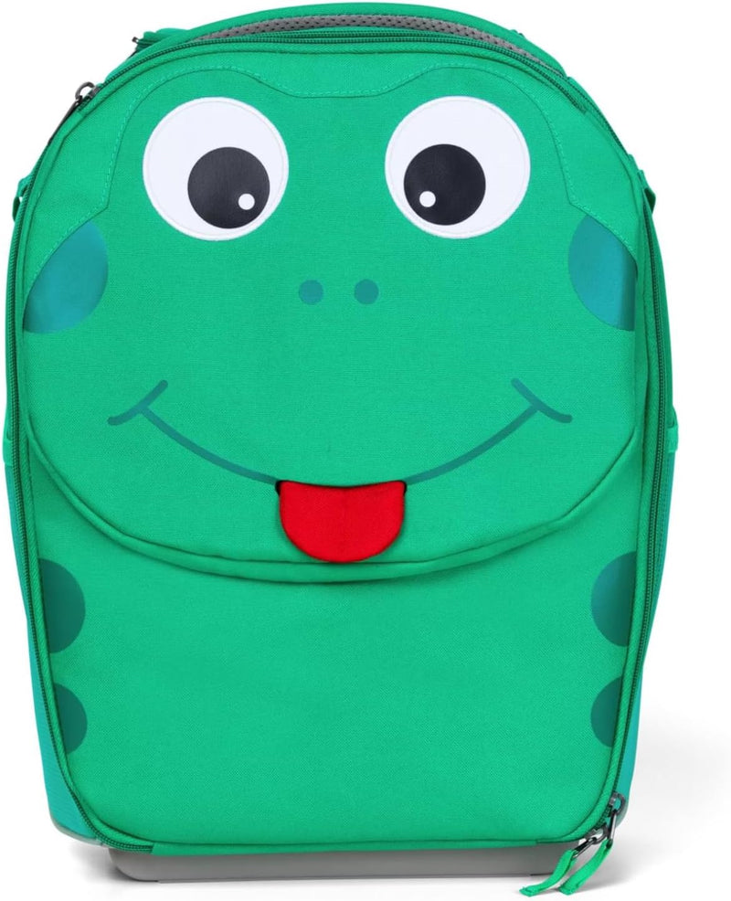 Affenzahn Kinderkoffer in Handgepäckgrösse als Trolley Frosch - Grün