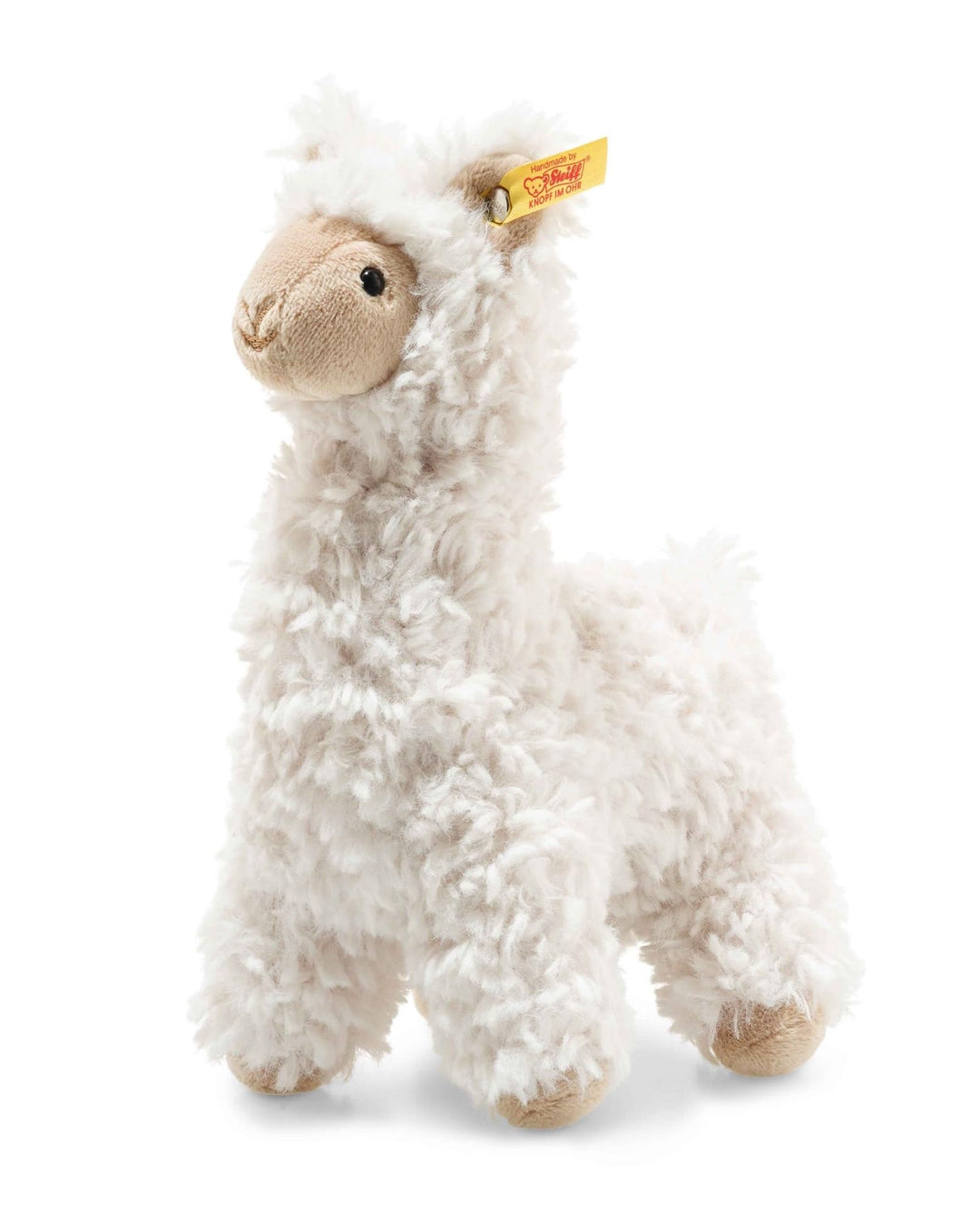 Steiff 69444 Original Plüschtier Lama Soft Cuddly Friends Leandro, Kuscheltier ca. 14 cm, Markenplüs
