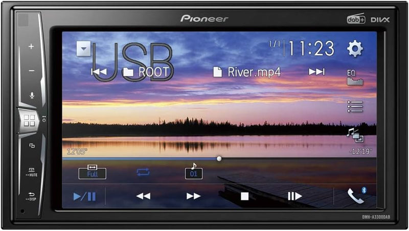 Pioneer DMH-A3300DAB Doppel-DIN Autoradio Bluetooth®-Freisprecheinrichtung, DAB+ Tuner,