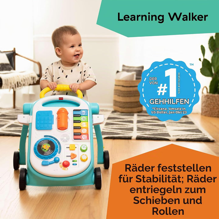 Baby Einstein, Musical Mix ‘N Roll 4-in-1 Baby Lauflernhilfe &amp; Spieltisch, Entdecken Musik, Farben &amp;