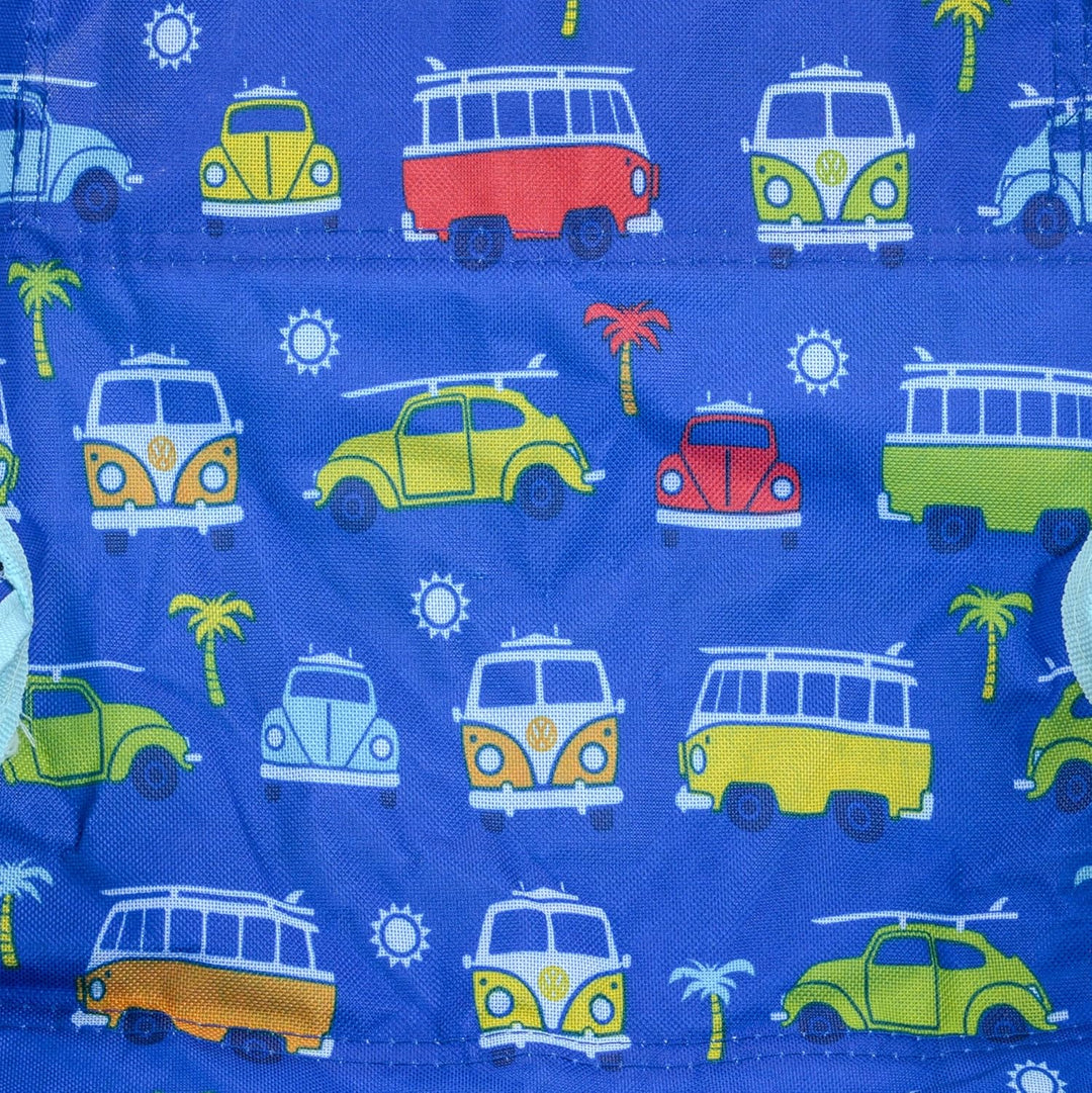 Board Masters - Volkswagen Kinder-Camping-Strand-Klapp-Faltstuhl inkl. Armlehne mit T1 Bus & Käfer M