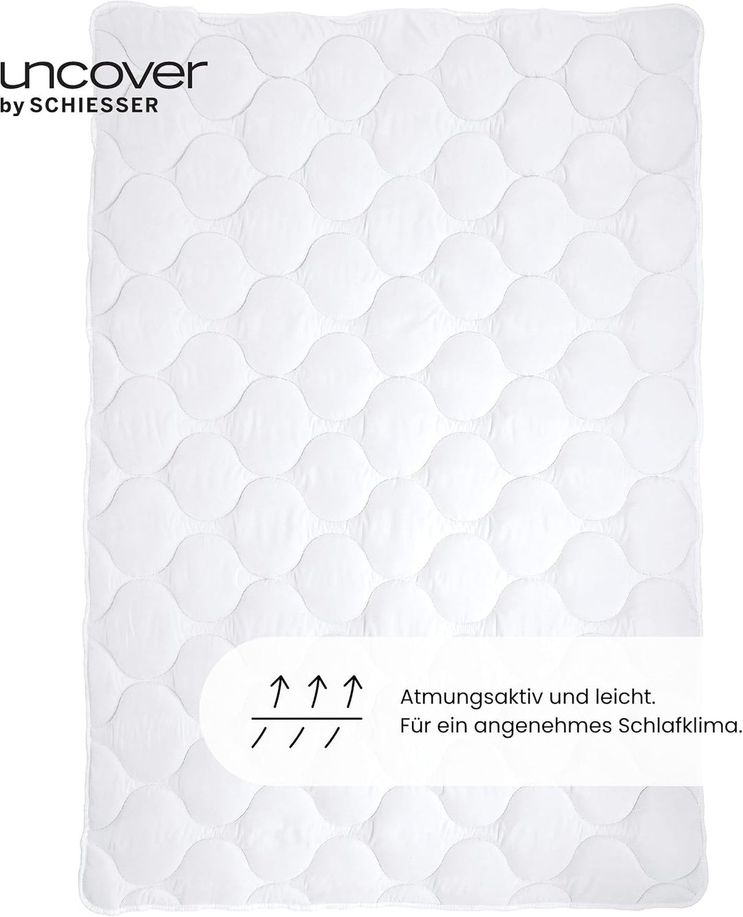 uncover by Schiesser Ganzjahresdecke Chelsea - warm und leicht zugleich, Made IN Europe, Grösse:135