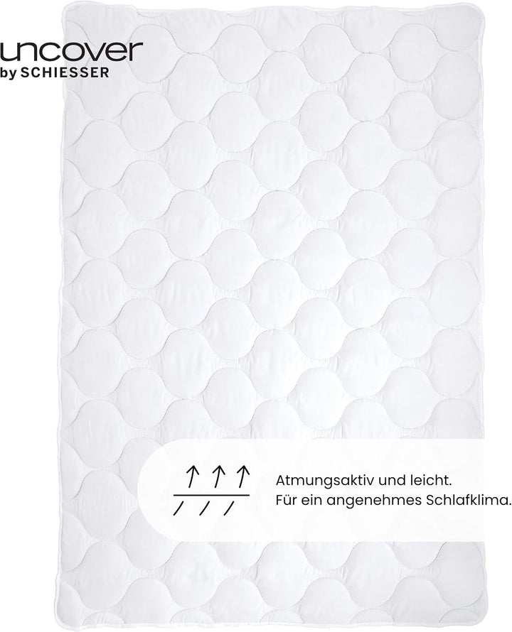 uncover by Schiesser Ganzjahresdecke Chelsea - warm und leicht zugleich, Made IN Europe, Grösse:135