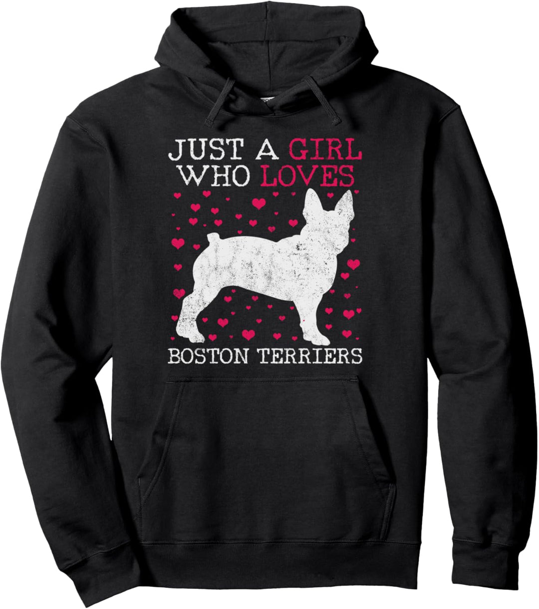 Boston Terrier Vintage Pullover Hoodie