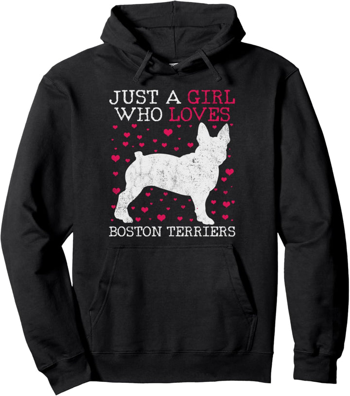 Boston Terrier Vintage Pullover Hoodie