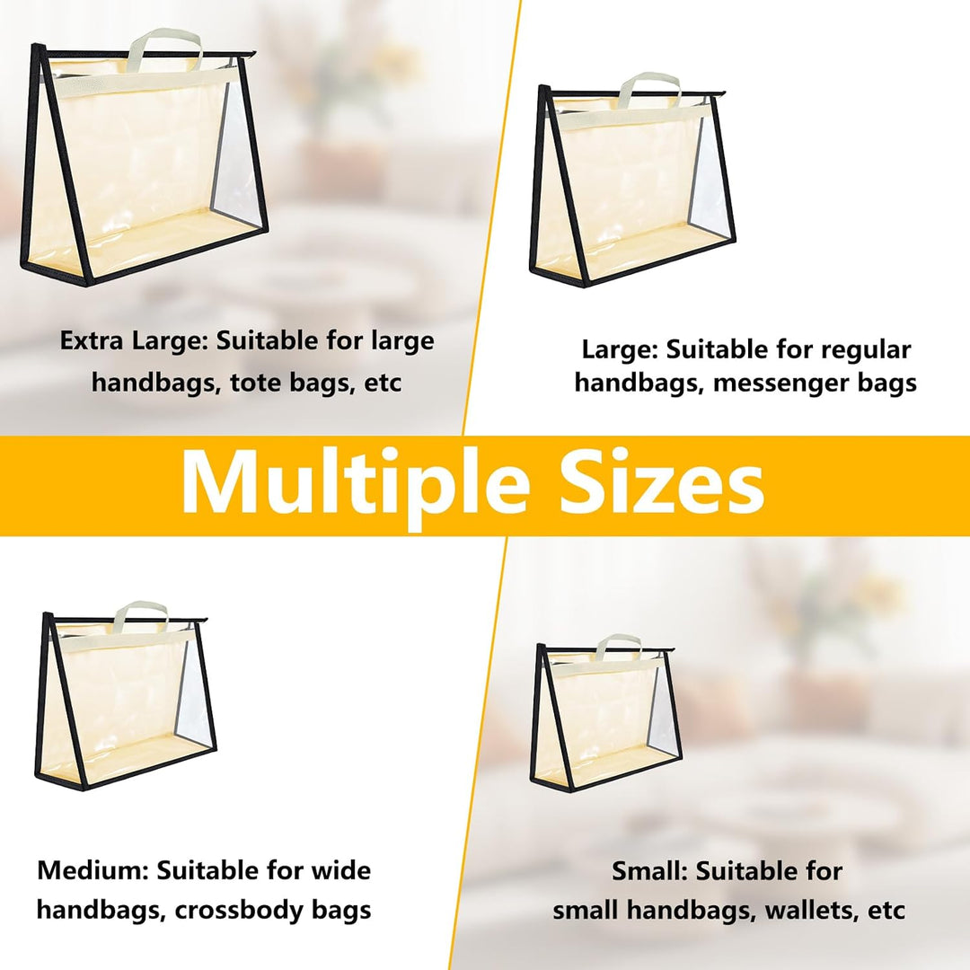 8er-Pack Staubbeutel Taschenorganizer Beige 30–40,9 Cm