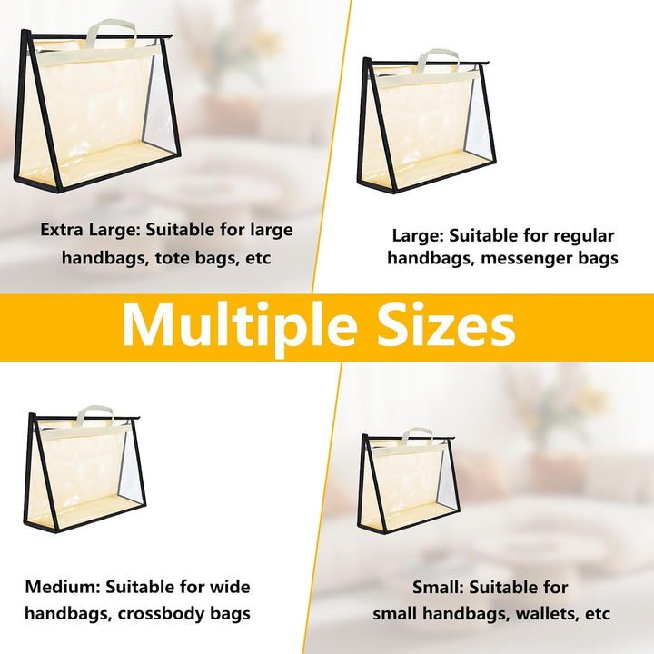8er-Pack Staubbeutel Taschenorganizer Beige 30–40,9 Cm