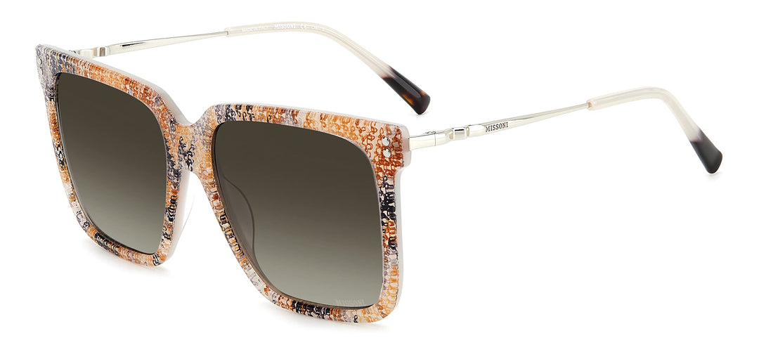 Missoni Unisex Sunglasses 57 Beige Pattern/Grey Shaded, 57 Beige Pattern/Grey Shaded