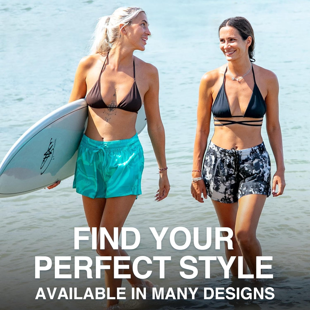 Kanu Surf Damen Boardshorts 2 Seafoam Black, 2 Seafoam Black