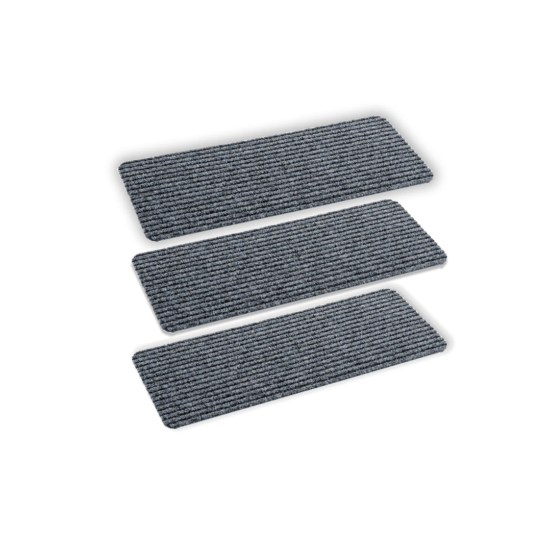 Astra Fussmatte innen grau Schmutzfangmatte rutschfest – Türmatte 25x60 cm 3er Set wasserabweisend –
