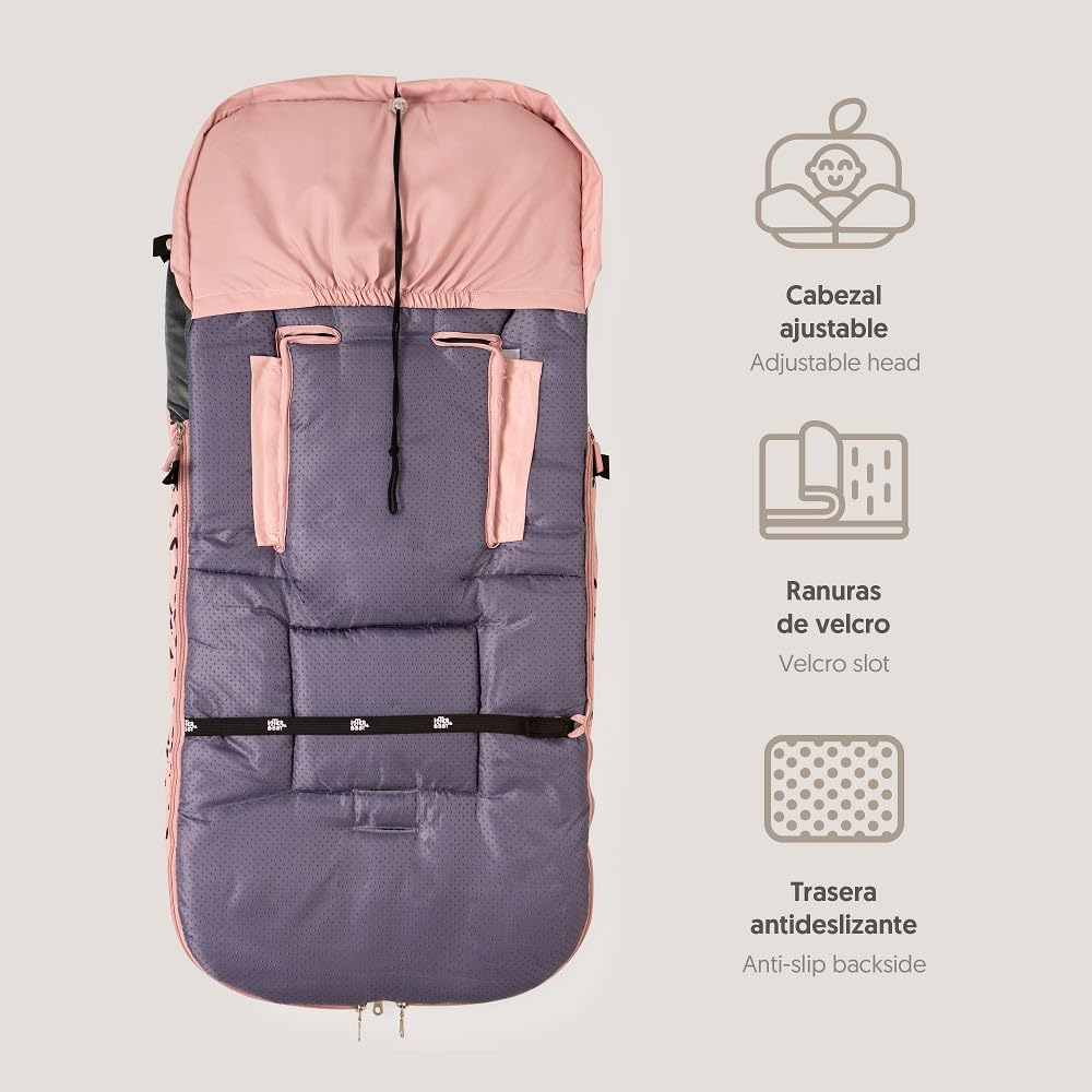 Universal WinterFusssack "Montan" für Kinderwagen, rosa