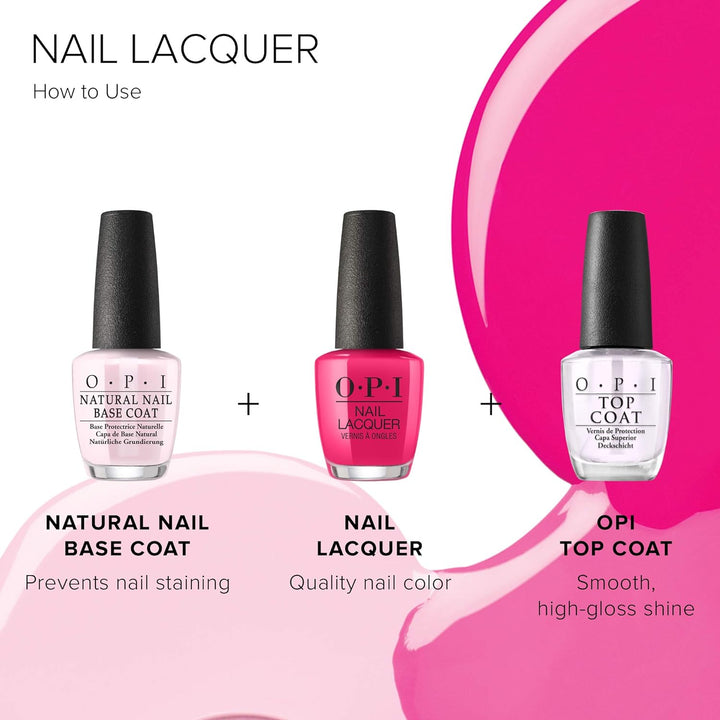 OPI Top Coat Überlack, 15ml & Nagellack,Malaga Wine, 15 ml