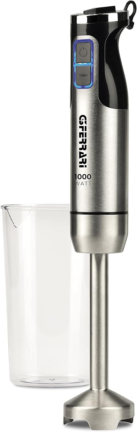 G3 Ferrari G20143 Antelao3-in-1 Stabmixer-Set mit Mixstab, Schneebesen und Zerkleinerer, DC-Motor, 1