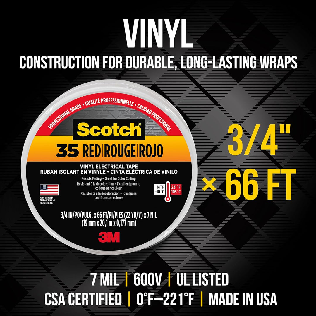 Scotch 10457DS Electrical Tape by Scotch 1 Pack, 1 Pack