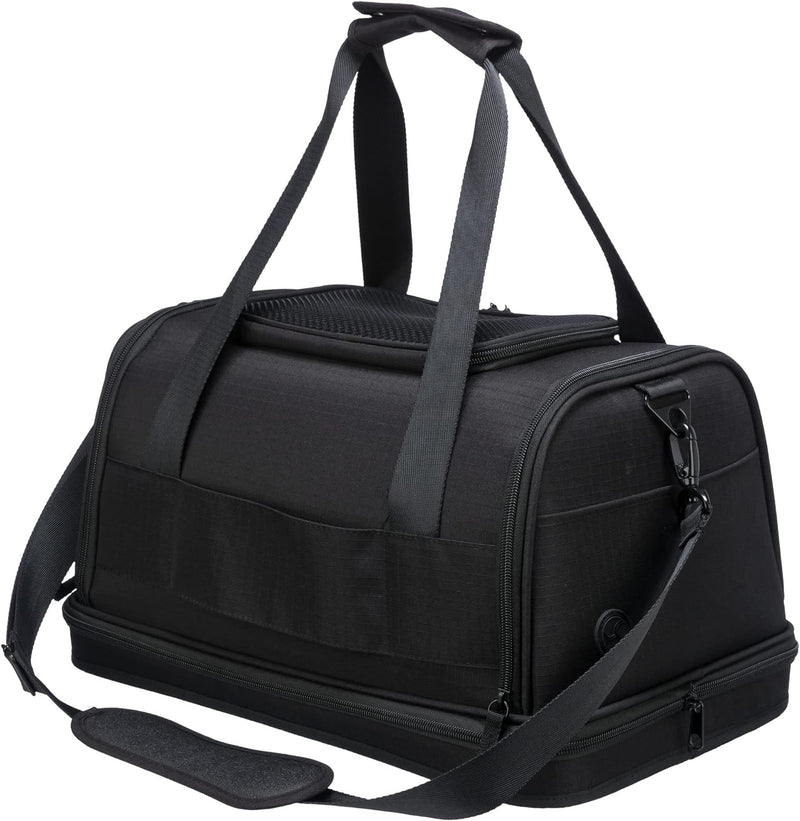 TRIXIE Airline Tasche Plane, Flugzeug Reisetasche Für Hunde, 28 × 25 × 44 cm, Schwarz - 28904