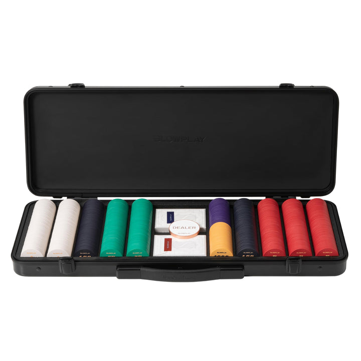 SLOWPLAY Godel Ceramic Poker-Chipsatz, 500 STK [mit Werten], 43mm& 12g pro Chip | Verfügt über einen