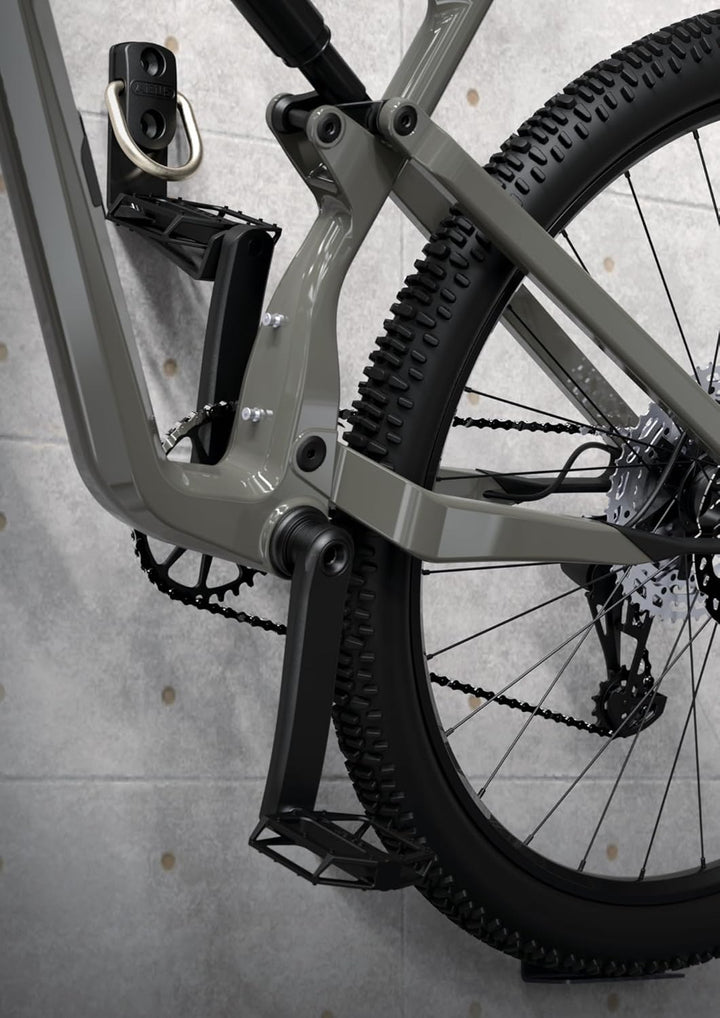 ABUS Wandanker mit Wandhalterung WBA65 B/BS + Bike Holder – platzsparende Absicherung von Zweirädern