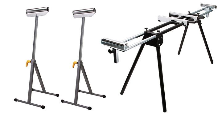 2 x Stützbock Rollbock + Gehrungssägenuntergestell