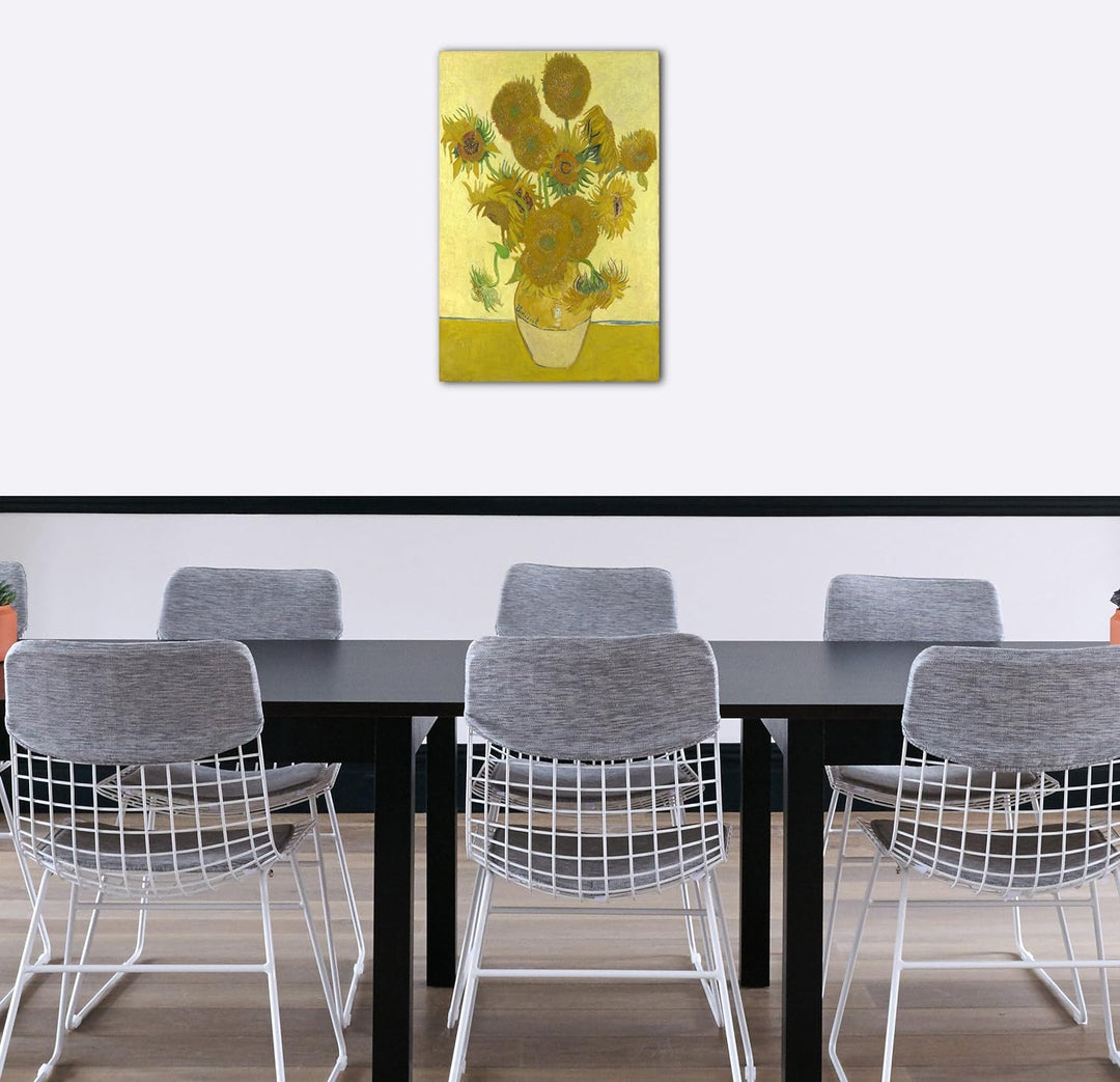 Printed Paintings Leinwand (70x100cm): Vincent Van Gogh - Sonnenblumen (1888) 70x100 cm, 70x100 cm