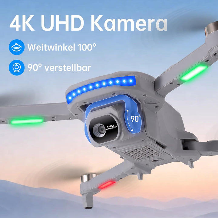GPS-Drohne mit Kamera für Erwachsene 4K, unter 249 g, max. 60 Minuten Flugzeit, professionelle Drohn