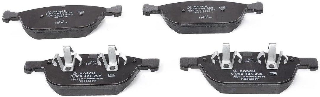 Bosch BP1241 Bremsbeläge - Vorderachse - ECE-R90 Zertifizierung - vier Bremsbeläge pro Set