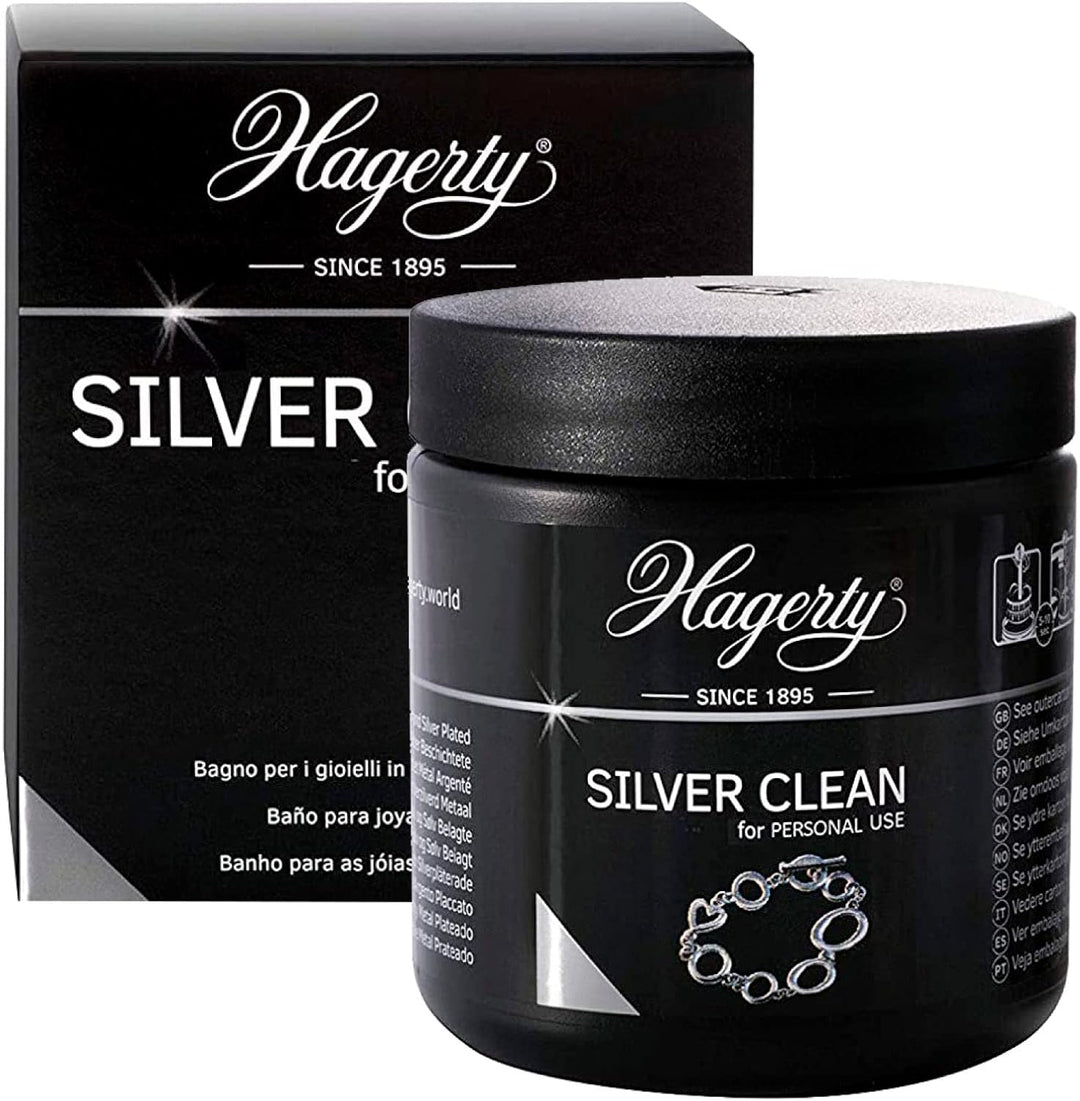 Hagerty Schmuckreiniger nach Wahl, 85 ml (Confezione da 2) Schmuckreiniger Silber und Tuch 36 x 30 c