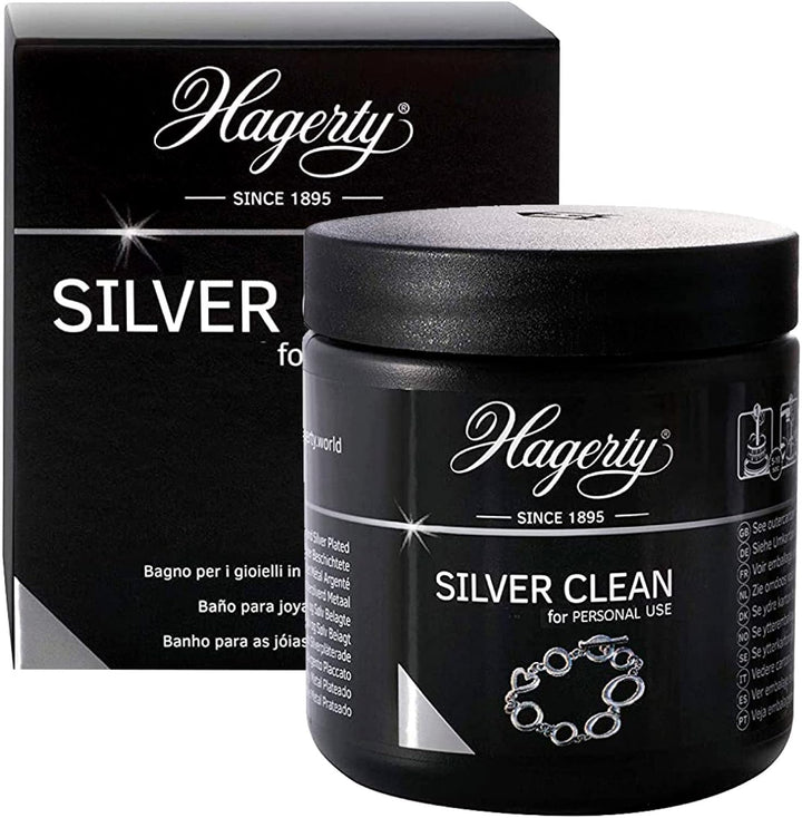 Hagerty Schmuckreiniger nach Wahl, 85 ml (Confezione da 2) Schmuckreiniger Silber und Tuch 36 x 30 c