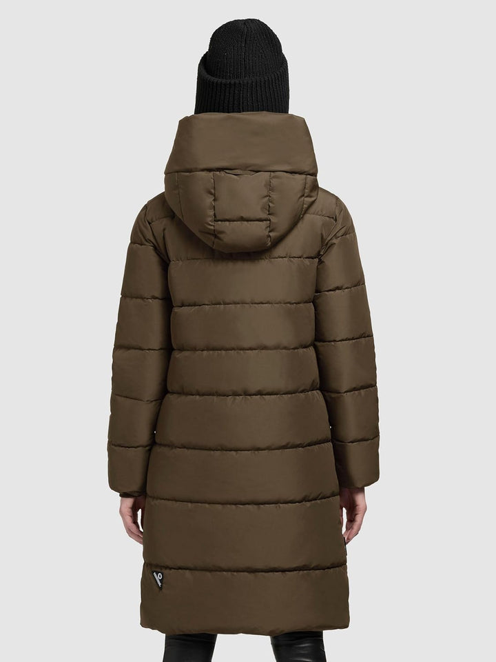 khujo - Damen - Wintermantel - Jilias 5 Steppmantel Winterjacke XS Old Green, XS Old Green
