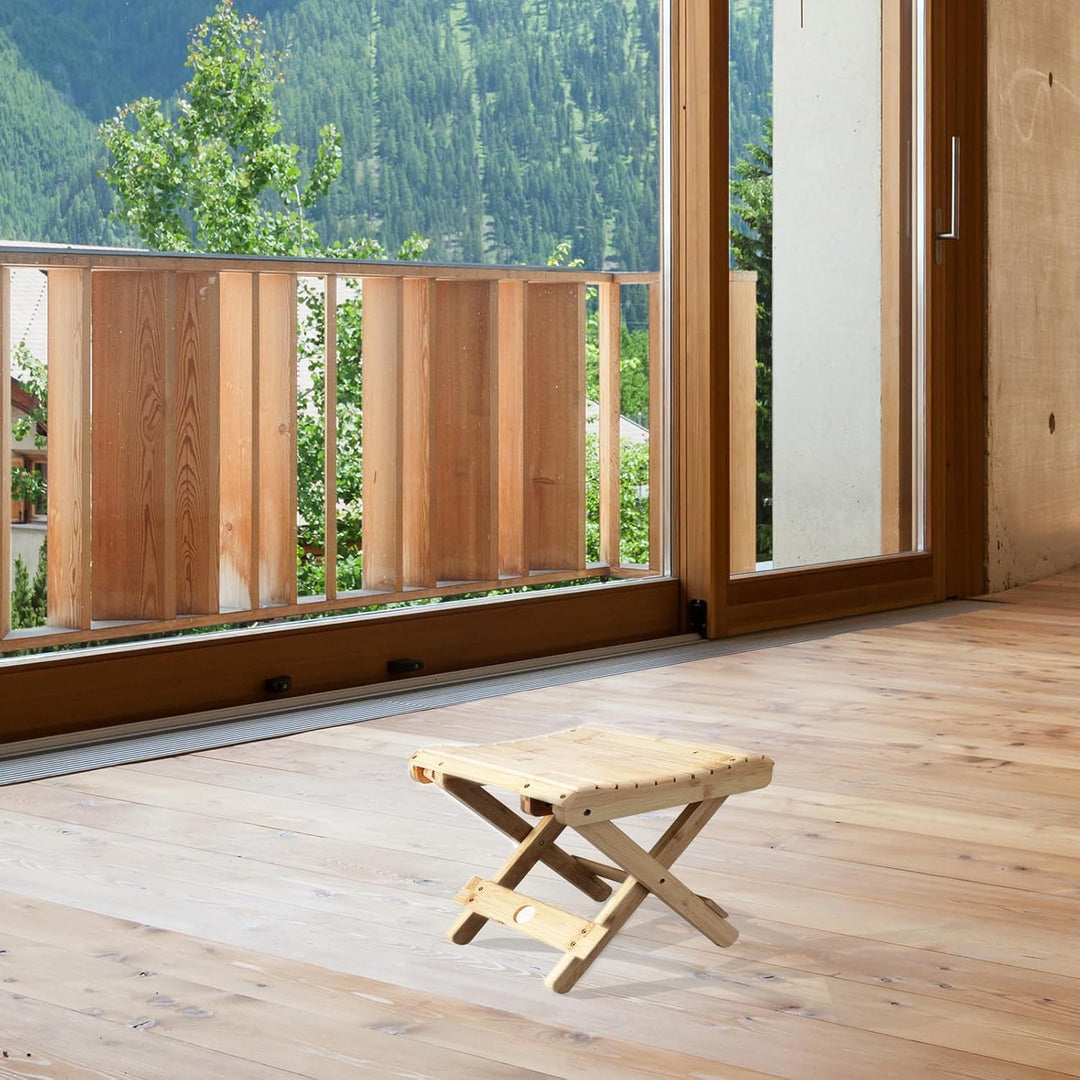 Natudeco Klapphocker, Klappstuhl tragbarer Outdoor-Hocker, quadratischer Angelstuhl, einfacher Dusch