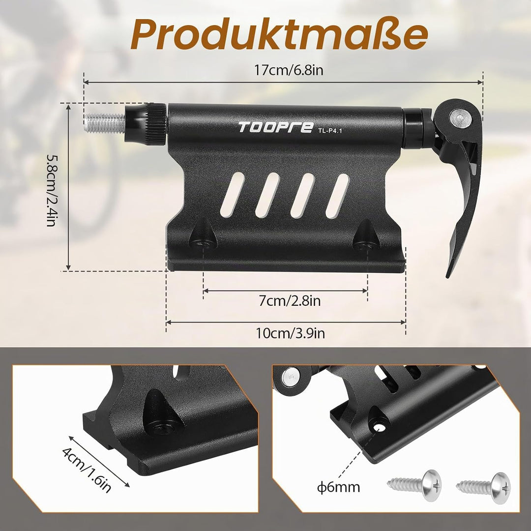 2 Stück Fahrrad Gabelhalterung Auto, Aluminium Vorderradgabel-Fixierclip mit Schnellspanner – Fahrra