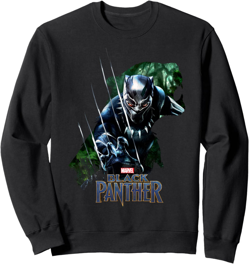 Marvel Black Panther Silhouette Fill Logo Sweatshirt