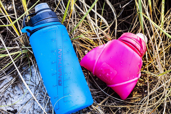 Nathan FlexShot, BPA-freie Wasserflasche, 750 ml Hellblau, Hellblau